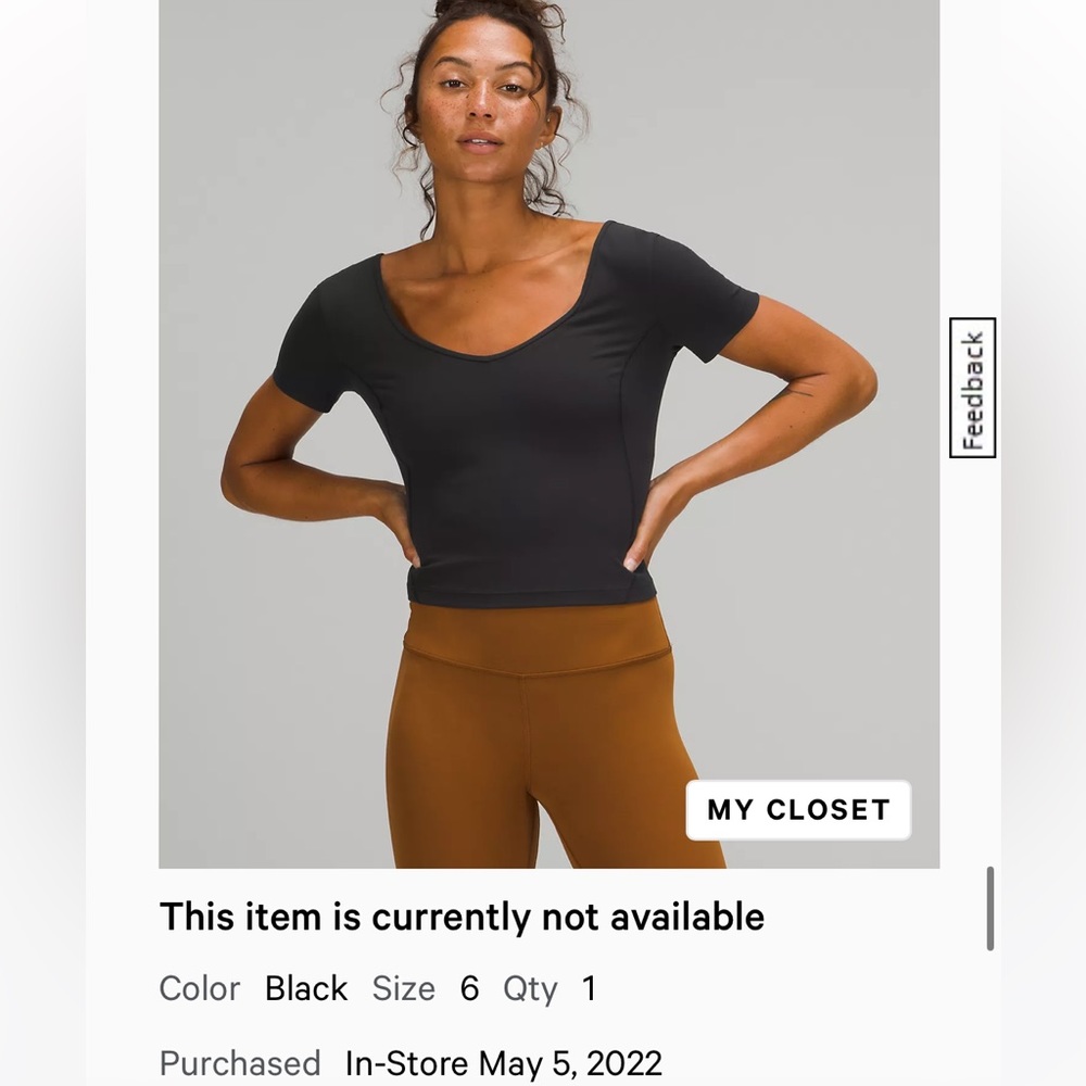 NWT Lululemon align tee
